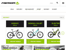 Tablet Screenshot of merida-bike.cz